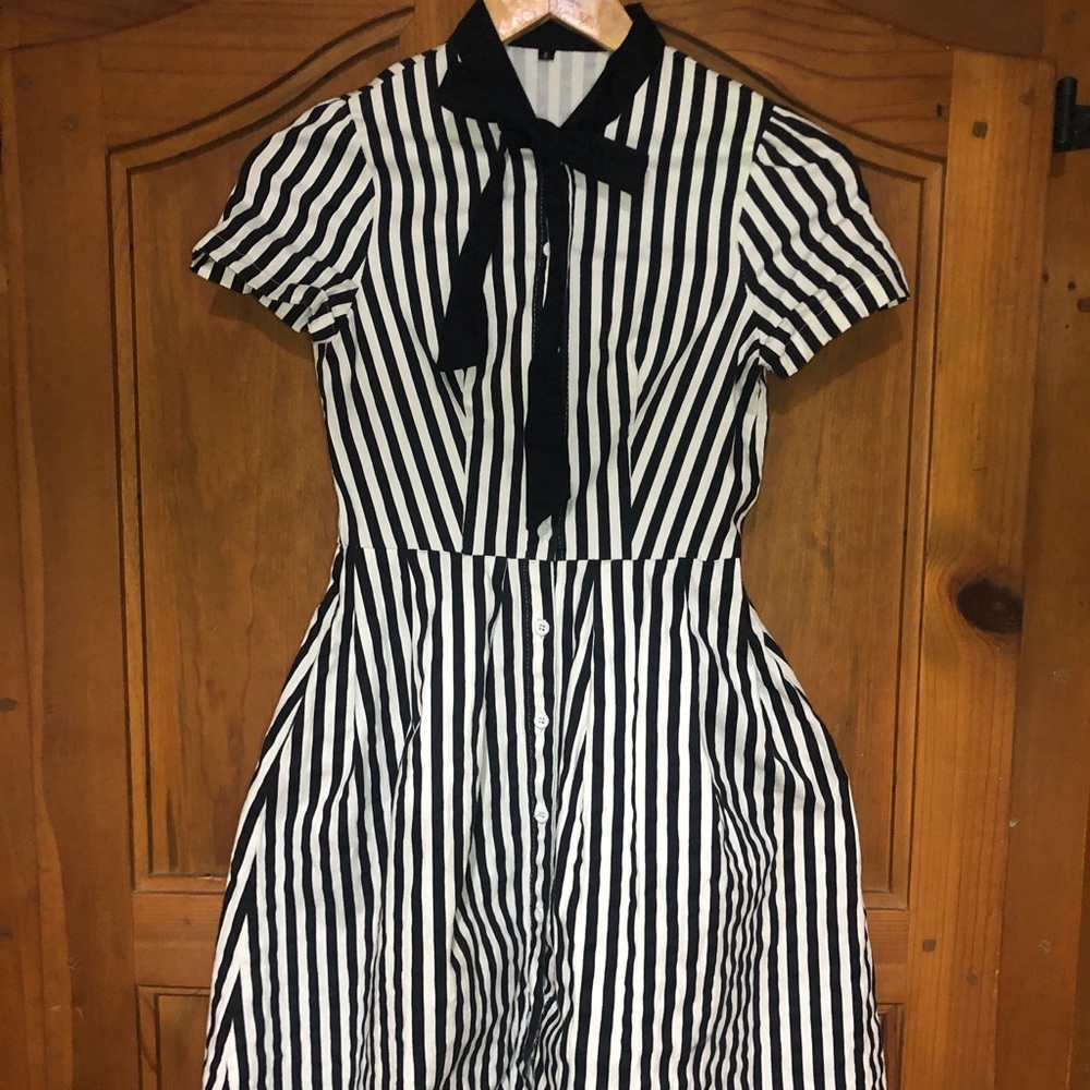 Striped Button Down Dress